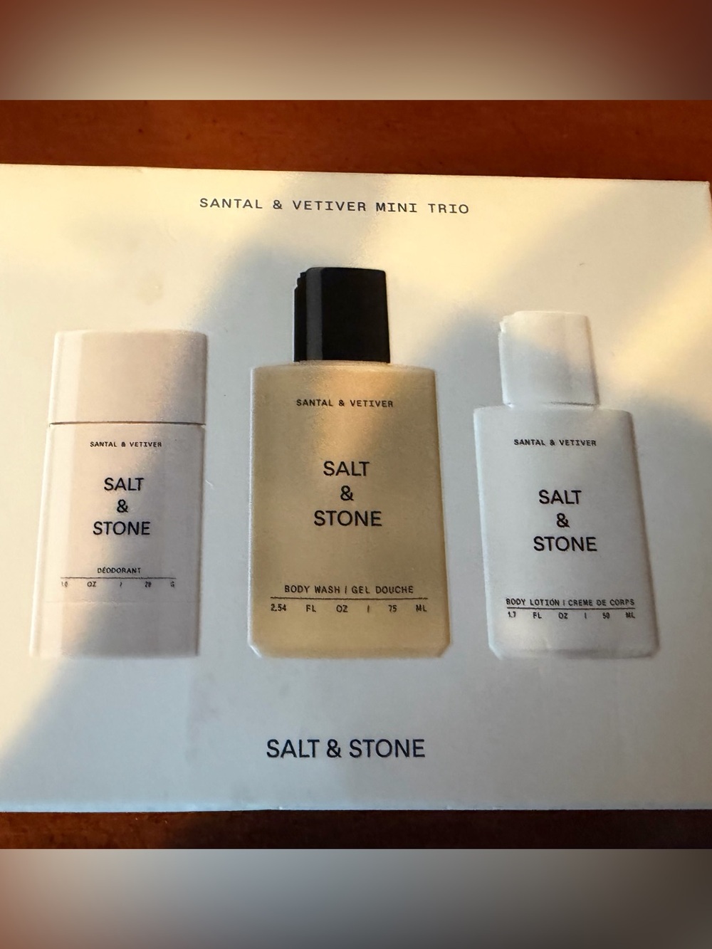 Salt & Stone Santal & Vetiver Mini Trio Set